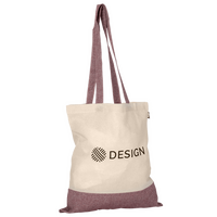 Tragetasche aus recycelte Baumwollmix, zwei Farbtöne