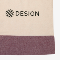 Tragetasche aus recycelte Baumwollmix, zwei Farbtöne