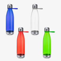 Transparente Sportflasche 700 ml Farbauswahl