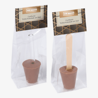 Trinkschokolade Braun mit Verpackung 