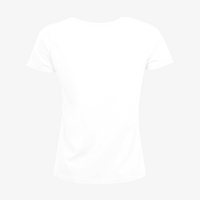 T-Shirt Damen Basic, weiß - B&C Collection, Rückseite