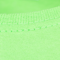 T-Shirt Damen Budget, farbig - Fruit of the Loom, Detail Kragen