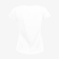 T-Shirt Damen Budget, weiß - Fruit of the Loom, Rückseite