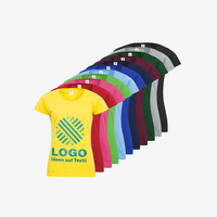 T-Shirt Damen farbig, Basic Rundhals - FOTL, Farbauswahl