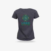 T-Shirt Damen, Basic V-Neck - FOTL, Rueckseite