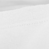 T-Shirt Herren Basic, weiß - Fruit of the Loom, Detail Kragen