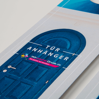 Türanhänger, farbig bedruckt, liegend, Tür Motiv