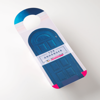 Türanhänger, farbig bedruckt, liegend, Tür Motiv