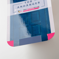 Türanhänger, farbig bedruckt, liegend, Tür Motiv