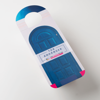 Türanhänger, farbig bedruckt, liegend, Tür Motiv