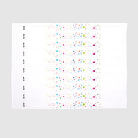 Tyvek®-Kontroll- und Einlassbänder, 4/0-farbig bedruckt, Standardmotiv: Konfetti