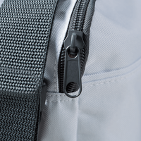 Tasche, weiß, aufgestellt