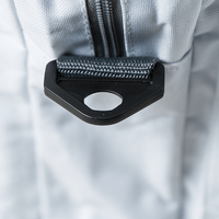 Tasche, weiß, aufgestellt