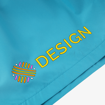 Unisex-Badehose mit einer Druckposition, Detail Druck