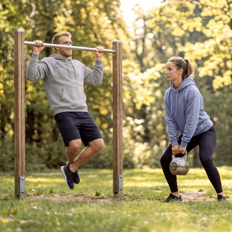 Unisex-Hoodie oversized, Slammer 2.0 - Stanley/Stella, Modellbild