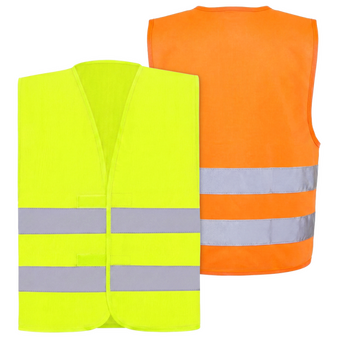 Unisex-Signalweste, einseitig bedruckt