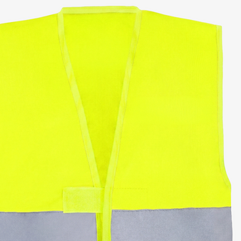 Unisex-Signalweste, einseitig bedruckt, Details vorne