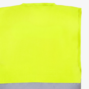 Unisex-Signalweste, unbedrucktes Muster, R&uuml;ckseite