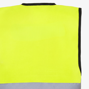 Unisex-Signalweste, unbedrucktes Muster, R&uuml;ckseite