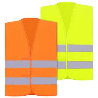 Unisex-Signalweste, unbedrucktes Muster