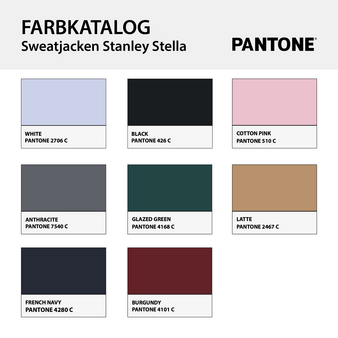 Unisex-Sweatjacke, Cultivator 2.0 - Stanley/Stella, Detail Farbauswahl