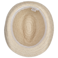 Unisex-Trilby-Strohhut aus synthetischem Papier, ohne Werbeanbringung