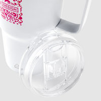 Vakuumisolierter XL-Edelstahlbecher mit Griff bedruckt