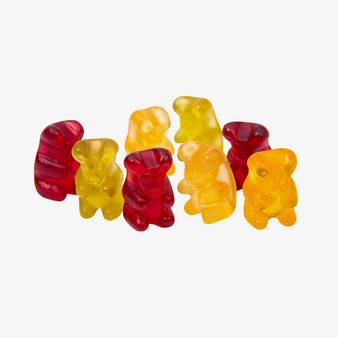 Fruchtgummi, farbig, Motiv