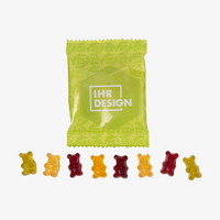 Fruchtgummi, farbig bedruckt, Motiv