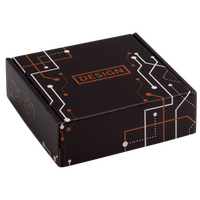 Versand-Klappdeckelkarton (16,9 x 15,8 x 5,4 cm), 4/4-farbig bedruckt