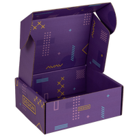 Versand-Klappdeckelkarton (28,2 x 21,3 x 10,9 cm), 4/4-farbig bedruckt