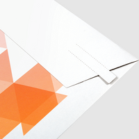 Versandtasche B4 plus farbig Detail Lasche geschlossen