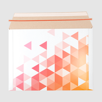 Versandtasche B4 plus farbig Rückeite offen