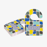 Visitenkarte Anhänger, 55 x 85 mm, 1-seitig, 4/0-farbig CMYK Gestaltung