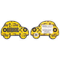 Visitenkarte Auto, 85 x 55 mm, 2-seitig, 4/4-farbig CMYK, Vorder- und Rückseite