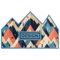 Visitenkarte Berge, 85 x 55 mm, 1-seitig, 4/0-farbig CMYK, einseitig