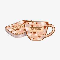 Visitenkarte Café, 85 x 55 mm, 2-seitig, 4/4-farbig CMYK Design