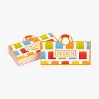 Visitenkarte Einkaufen, 85 x 55 mm, 2-seitig, 4/4-farbig CMYK Design