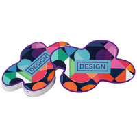 Visitenkarte freie Form, 1-seitig, 4/0-farbig CMYK, einseitig Vorderseite