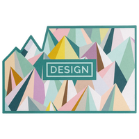 Visitenkarte Gebirge, 85 x 55 mm, 1-seitig, 4/0-farbig CMYK, einseitig