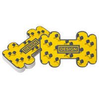 Visitenkarte Hantel, 85 x 55 mm, 1-seitig, 4/0-farbig CMYK, einseitig Vorderseite