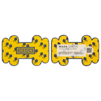 Visitenkarte Hantel, 85 x 55 mm, 2-seitig, 4/4-farbig CMYK, Vorder- und Rückseite