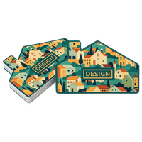 Visitenkarte Haus, 85 x 55 mm, 1-seitig, 4/0-farbig CMYK, einseitig Vorderseite