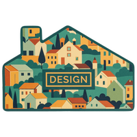 Visitenkarte Haus, 85 x 55 mm, 2-seitig, 4/4-farbig CMYK, beidseitig