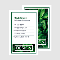 Visitenkarte hoch 4/4 farbig 55 x 85 mm (beidseitiger Druck), Leinenstruktur-Karton