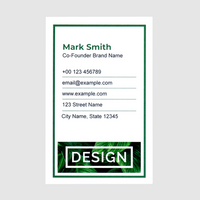 Visitenkarte hoch 4/4 farbig 55 x 85 mm (beidseitiger Druck), Leinenstruktur-Karton