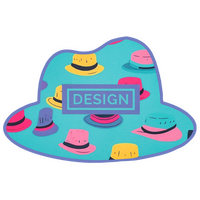 Visitenkarte Hut, 85 x 55 mm, 2-seitig, 4/4-farbig CMYK, beidseitig