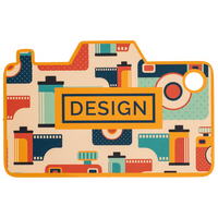 Visitenkarte Kamera, 85 x 55 mm, 1-seitig, 4/0-farbig CMYK, einseitig