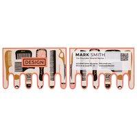 Visitenkarte Kamm, 85 x 55 mm, 2-seitig, 4/4-farbig CMYK, Vorder- und Rückseite