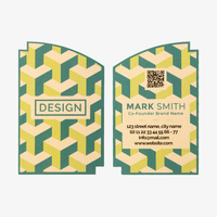 Visitenkarte Kontur, 55 x 85 mm, 2-seitig, 4/4-farbig CMYK Gestaltung